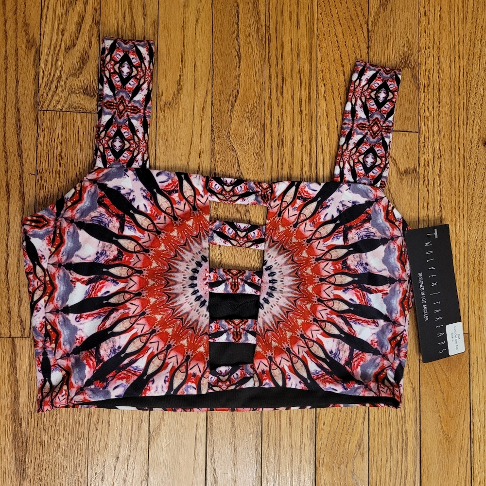 Wolven Shakti Cut Out Top Size Large